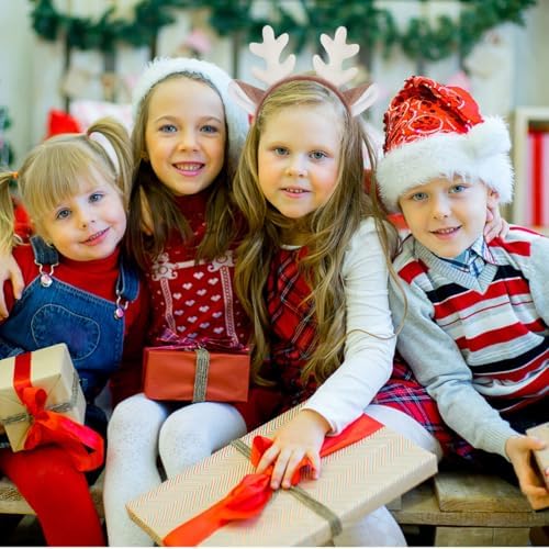 YNITSED Deer Antlers Headbands for Women Cute Deer Ears Headband for Christmas Halloween Cosplay Costume Accessories