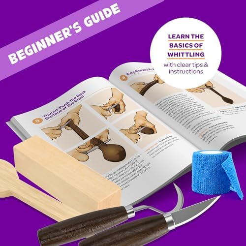 Wood Whittling Kit - Wood Carving Tools - Crafts for Adults - Christmas Unique Gifts - Teen Boy Gifts - Birthday Gift Ideas for Women - Hobbies DIY Kits for Adults, Boys, Girls, Women, & Men