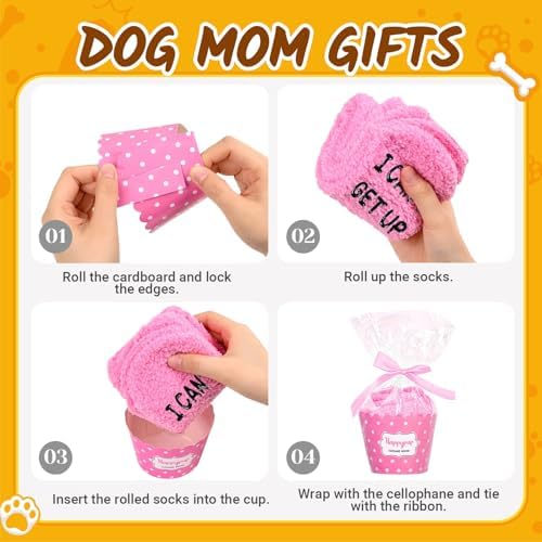 HAPPYPOP Dog Socks for Mom Dad - Dog Lovers Gifts for Women Men, Pet Lover Christmas Gifts