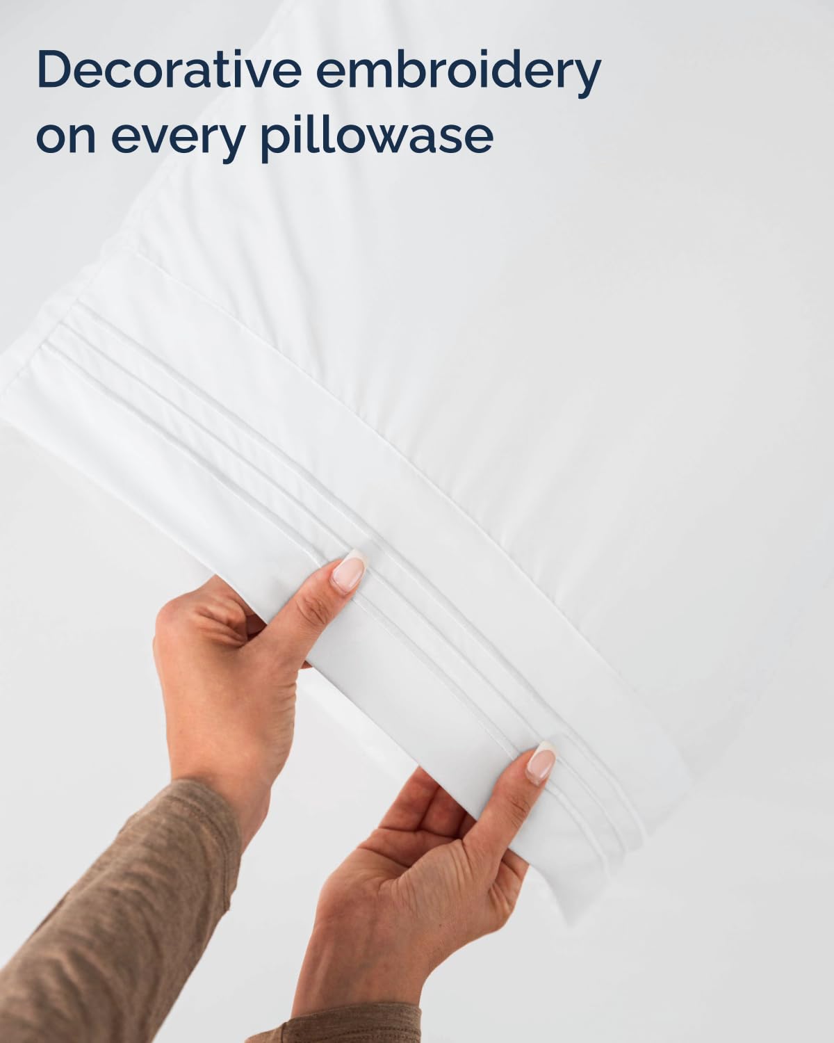 Twin XL Size 3 Piece Sheet Set - Comfy Breathable & Cooling Sheets - Hotel Luxury Bed Sheets for Women & Men - Deep Pockets, Easy-Fit, Extra Soft & Wrinkle Free Sheets - White Oeko-Tex Bed Sheet Set