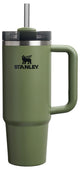 STANLEY Quencher H2.0 Tumbler with Handle and Straw 30 oz | Flowstate 3-Position Lid | Cup Holder Compatible for Travel | Insulated Stainless Steel Cup | BPA-Free | Dried Pine