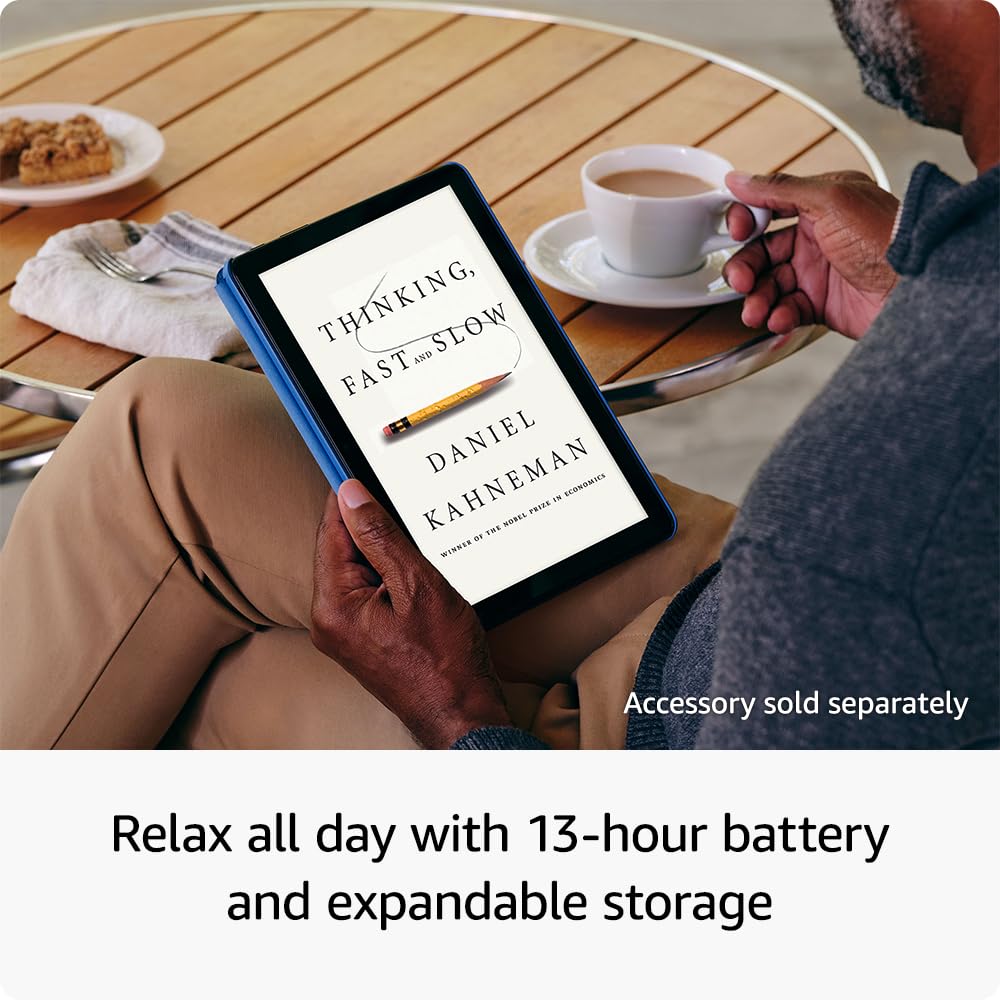 Amazon Fire HD 10 tablet, built for relaxation, 10.1" vibrant Full HD screen, octa-core processor, 3 GB RAM, 32 GB, Black