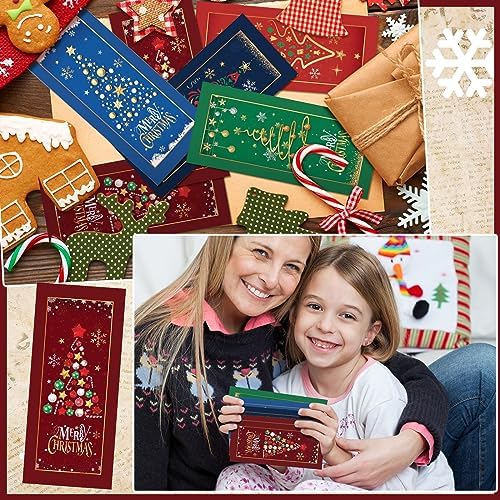 150 Pcs Christmas Currency Envelopes Xmas Money Cash Greeting Card Holder Winter Christmas New Year Greeting Envelopes for Cards Cash Tips Coins Presents Gift Company Bonuses 2.88 x 6.5" (Tree Style)