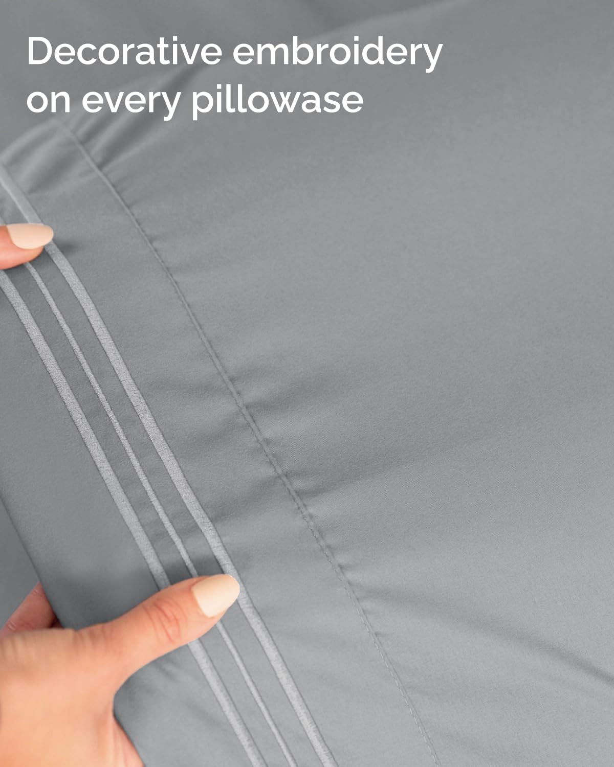 Twin XL Size 3 Piece Sheet Set - Comfy Breathable & Cooling Sheets - Hotel Luxury Bed Sheets for Women & Men - Deep Pockets, Easy-Fit, Soft & Wrinkle Free Sheets - Steel Blue Oeko-Tex Bed Sheet Set