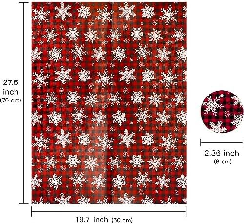 WRAPAHOLIC Christmas Wrapping Paper Sheet - 12 Sheets Red and Black Chrismas Gnome Design Folded Flat with 12 Gift Tags for Holiday, Party Celebration - 19.7 Inch X 27.5 Inch Per Sheet