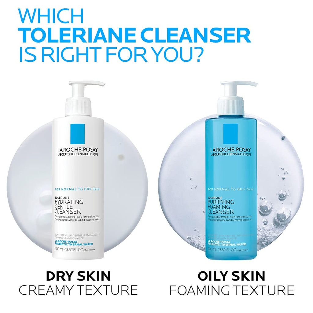 La Roche-Posay Toleriane Purifying Foaming Facial Cleanser, Oil Free Face Wash for Women & Men with Niacinamide + Ceramides, Pore Cleanser Safe For Sensitive Skin, Won’t Dry Out Skin, Soap Free, 400ml