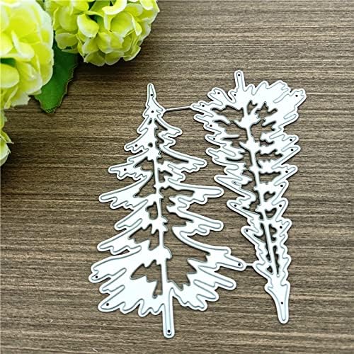 Woodland Dies for Card Making Merry Christmas Die Cuts Metal Cutting Dies Snowflake Tree Embossing Dies for Scrapbooking