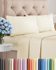 King Size 4 Piece Sheet Set - Comfy Breathable & Cooling Sheets - Hotel Luxury Bed Sheets for Women & Men - Deep Pockets, Easy-Fit, Extra Soft & Wrinkle Free Sheets - Off White Oeko-Tex Bed Sheet Set