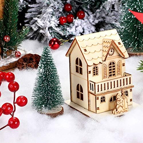 2 Bags Christmas Fake Snow Decoration Fluffy Artificial Cotton Fiber Fluffy Fake Clouds Soft Blanket for Crafts Mantle Village Christmas Winter Indoor Home Decoration(White)