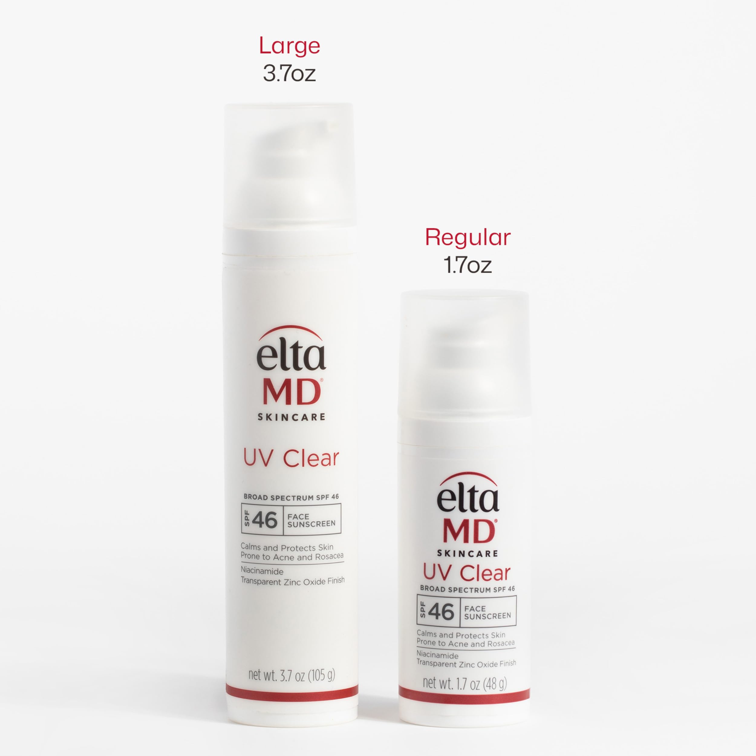 EltaMD UV Clear Face Sunscreen SPF 46, Oil Free Sunscreen with Zinc Oxide, Dermatologist Recommended, For Acne-Prone Sensitive Skin, 3.7 oz