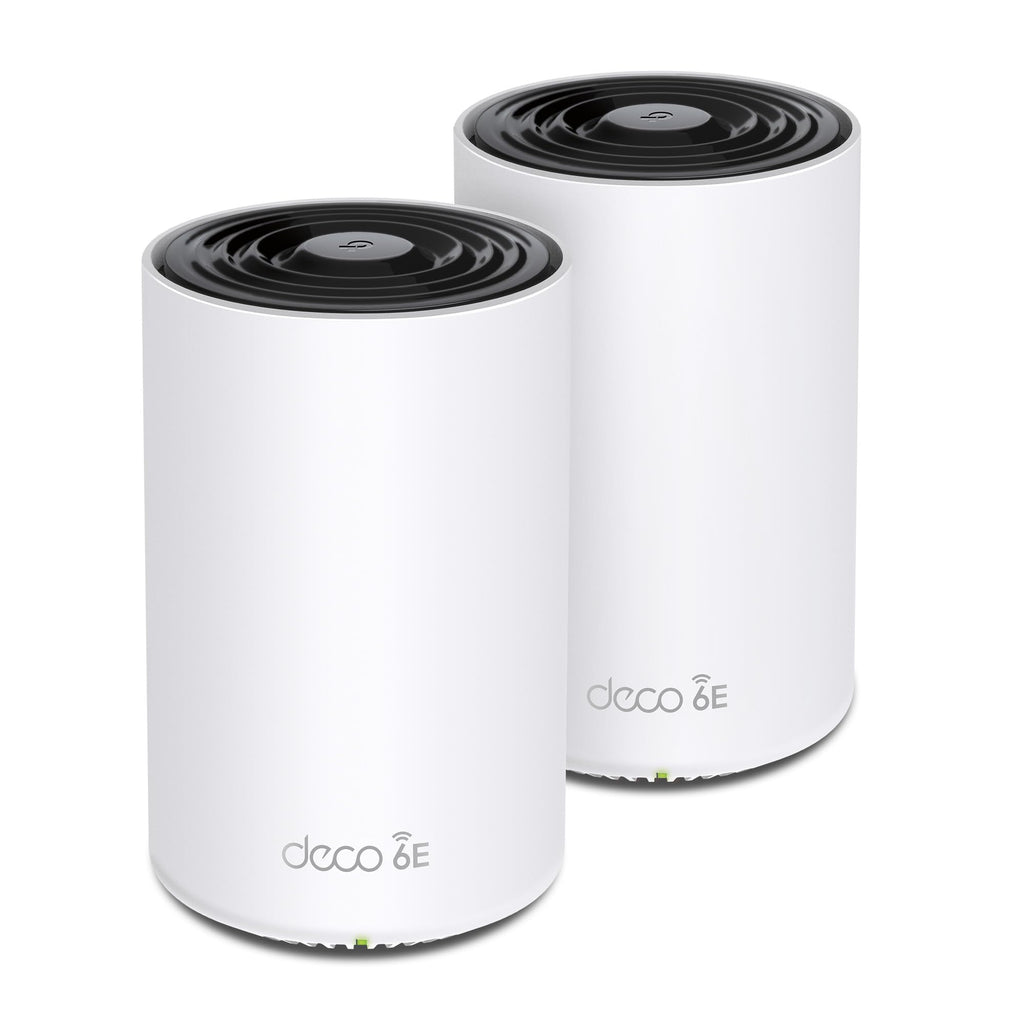 TP-Link Deco XE70 Pro AXE4900 Tri-Band WiFi 6E Mesh WiFi System - 2.5G WAN/LAN Ports, 4.9 Gbps Wi-Fi 5,500 Sq. Ft Coverage, Connect up to 200 Devices, 6 GHz Band, 2-Pack