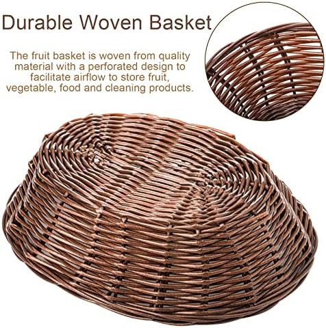 Yesland 16 Pcs Plastic Oval Basket for Gifts Empty, Small Bread Basket Food Storage Baskets with Clear Gift Bags and Colorful Pull Bows, 9 X 6 X 2.5 Inches Bin for Kitchen Restaurant Christmas