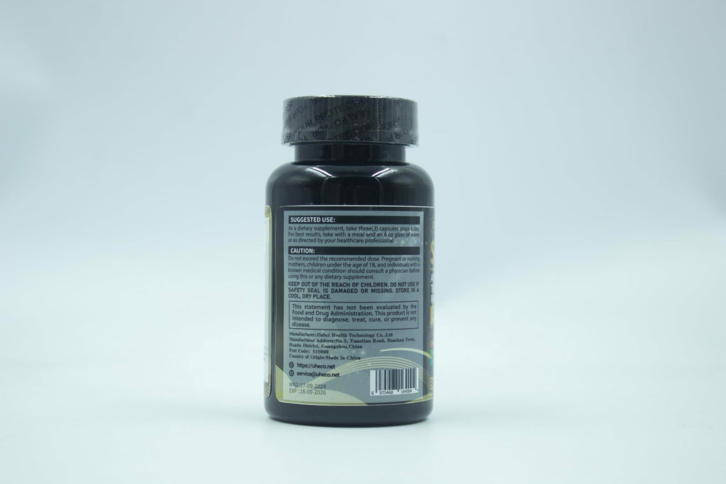 Uheco Shilajit Capsules, 19-in-1 Supplement with Sea Moss, Ashwagandha, Tongkat Ali & Fulvic Acid, Natural Mineral Wellness Supplement, Gluten Free, Non-GMO, 90 Capsules