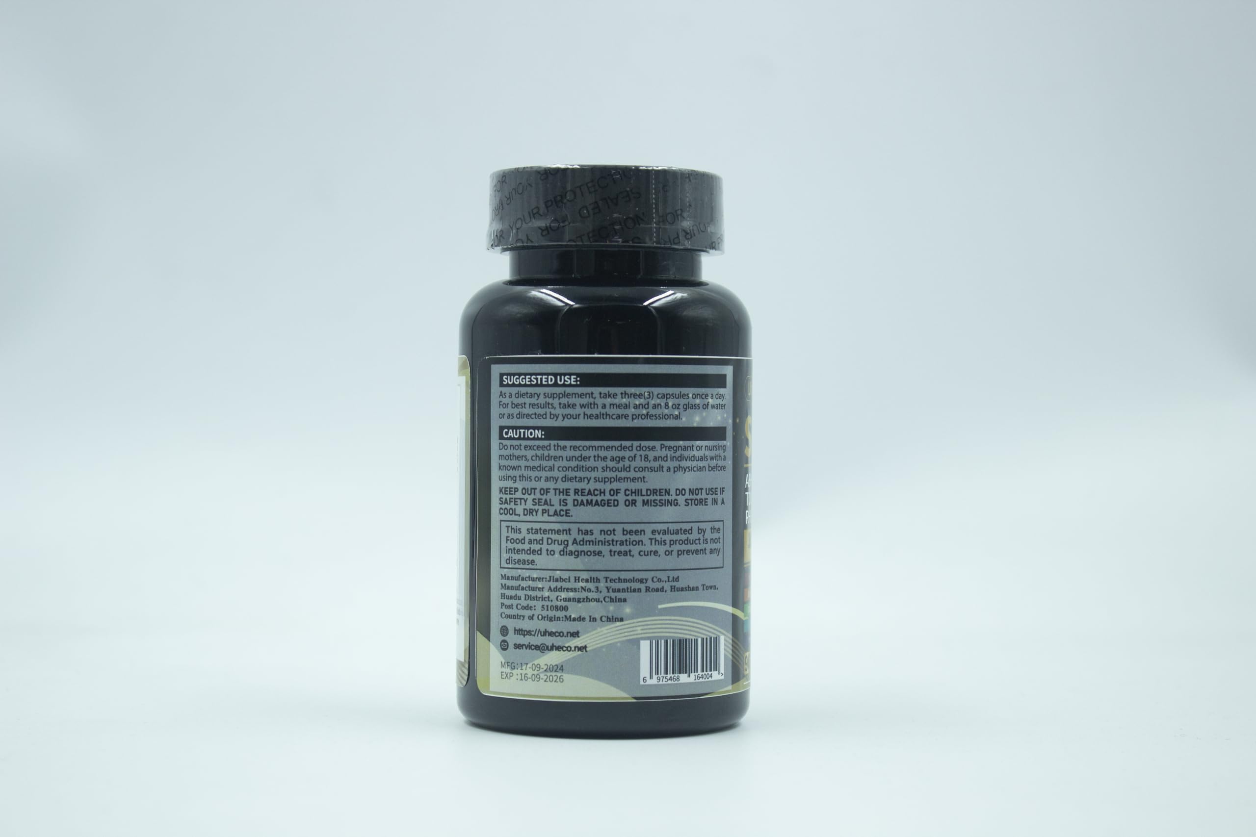 Uheco Shilajit Capsules, 19-in-1 Supplement with Sea Moss, Ashwagandha, Tongkat Ali & Fulvic Acid, Natural Mineral Wellness Supplement, Gluten Free, Non-GMO, 90 Capsules