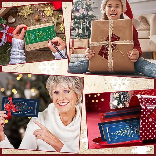 150 Pcs Christmas Currency Envelopes Xmas Money Cash Greeting Card Holder Winter Christmas New Year Greeting Envelopes for Cards Cash Tips Coins Presents Gift Company Bonuses 2.88 x 6.5" (Tree Style)