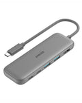 Anker USB C Hub, 5-in-1 USBC to HDMI Splitter with 4K Display, 1 x Powered USB-C 5Gbps & 2×Powered USB-A 3.0 5Gbps Data Ports for MacBook Pro, MacBook Air, Dell and More (Grey)