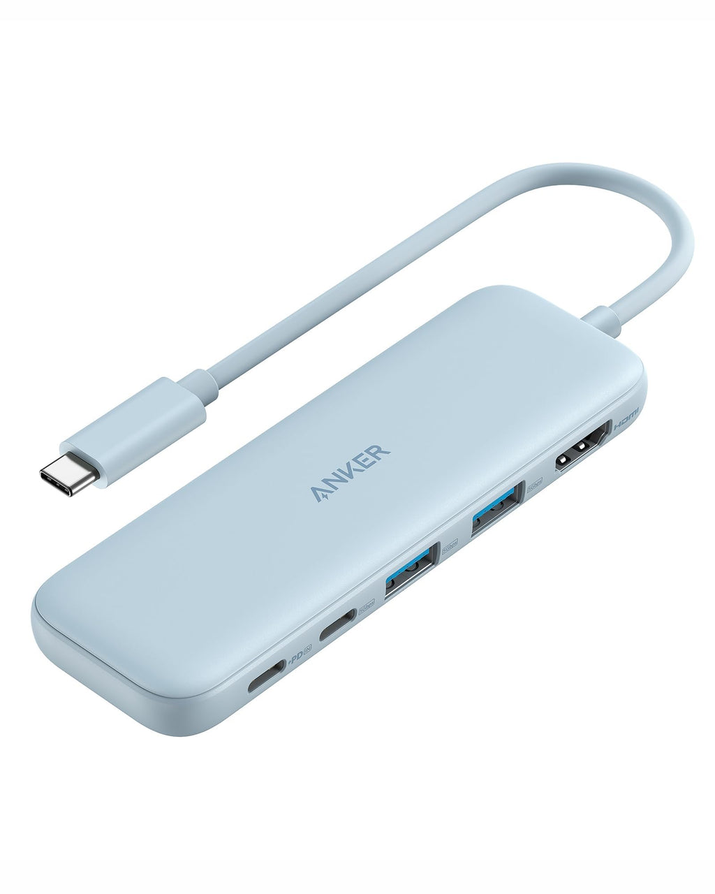 Anker USB C Hub, 5-in-1 USBC to HDMI Hub with 4K Display, 5Gbps USB-C and 2 5Gbps USB-A Data Ports for MacBook Pro, MacBook Air, Dell XPS, Lenovo Thinkpad, HP Laptops and More (Blue)