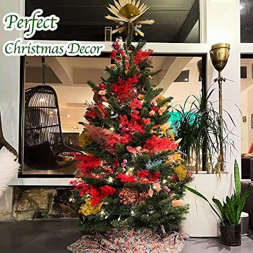 3800+ Dried Red Babys Breath Flowers Bouquet, 17" Dried Flowers for Vase, Preserved Gypsophila Branches for Crafts, Wedding, Christmas, Valentine‘s Day, Home Party Decor, DIY Wreath Floral(3Oz)