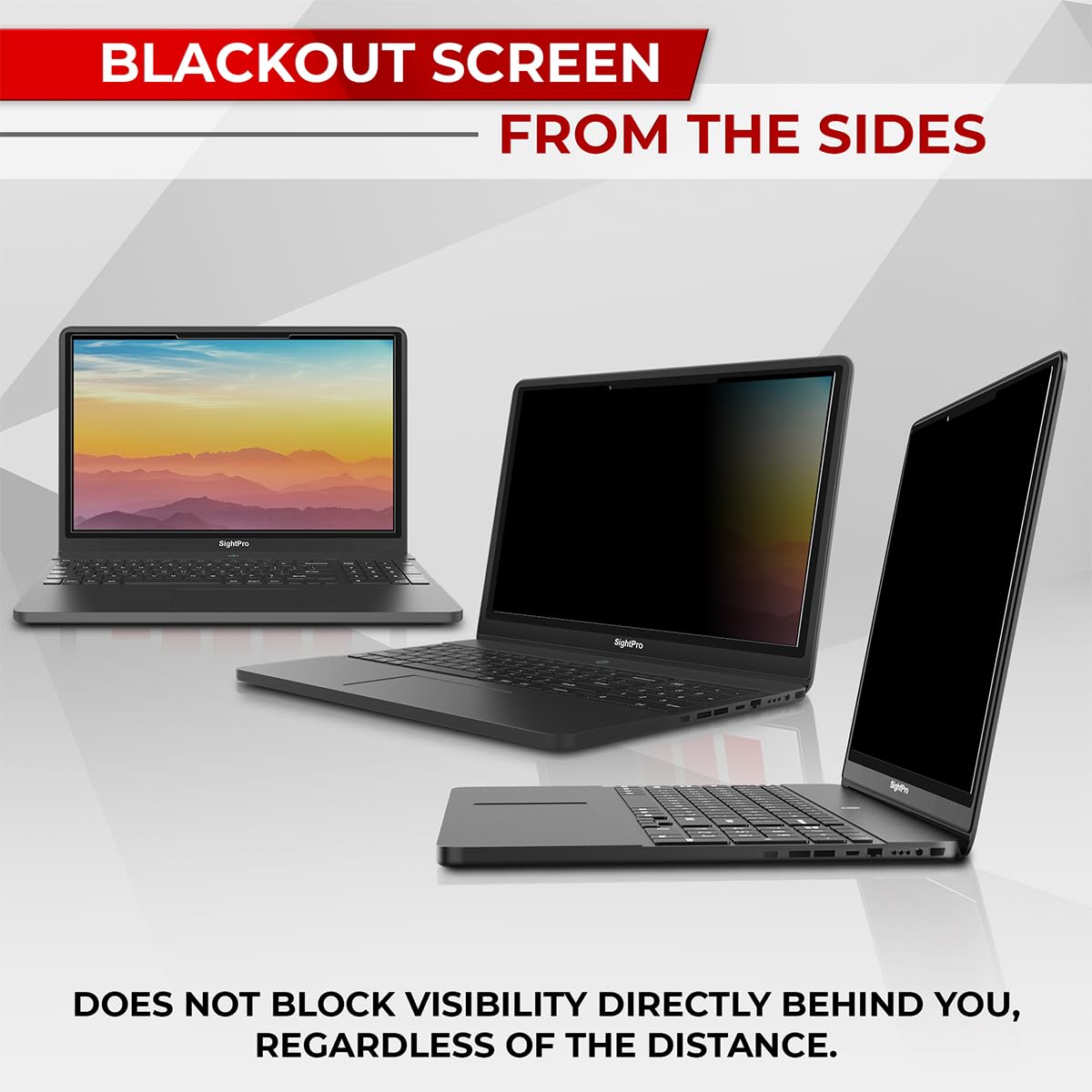 SightPro Magnetic Laptop Privacy Screen 13.3 Inch 16:10 - Patented Removable Laptop Privacy Filter Shield and Protector