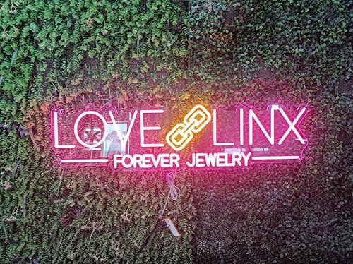 GITM Custom Neon Signs for Wall, Personalized Large LED Lights for Name Logo Wedding Birthday, Home Decor, Bar Cafe Studio- Ideal Gift for Christmas, Valentine's Day