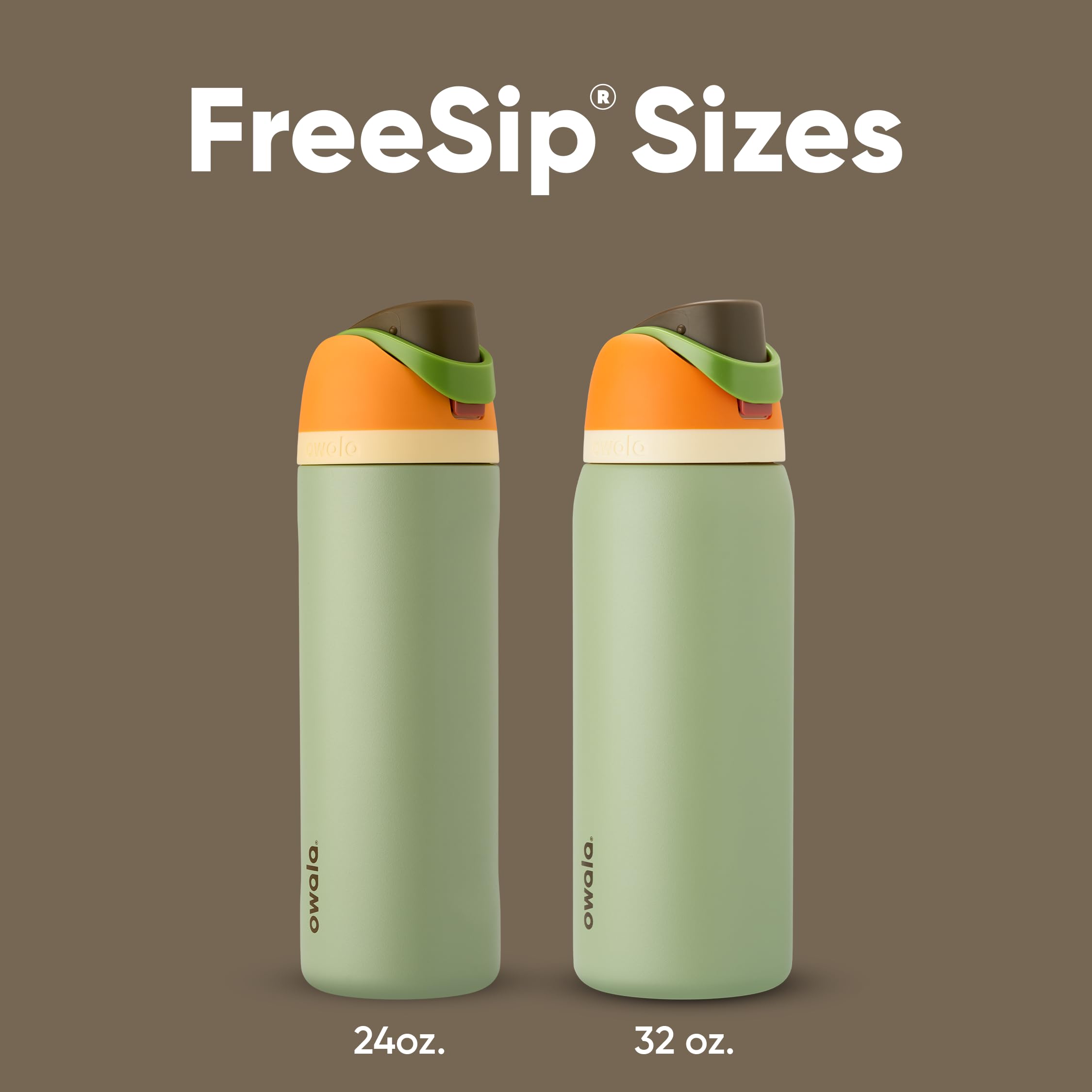 Owala FreeSip Insulated Stainless Steel Water Bottle with Straw, BPA-Free Sports Water Bottle, Great for Travel, 32 Oz, Camo Cool