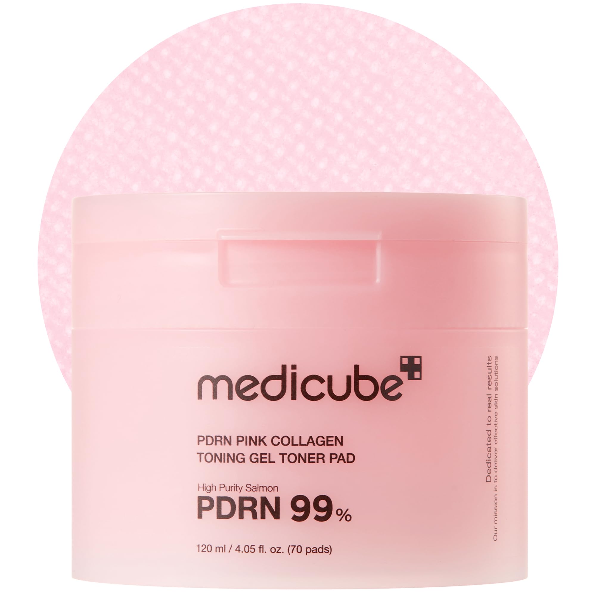 medicube Toner Pads Salmon DNA PDRN Pink Collagen Jelly Pad | Korean Gel Toner Pad | Niacinamide, Madecassoside, Retinol | Soothing, Radiance, Uneven Skin Tone | Korean Skin Care | 70 Pads (1 Pack)