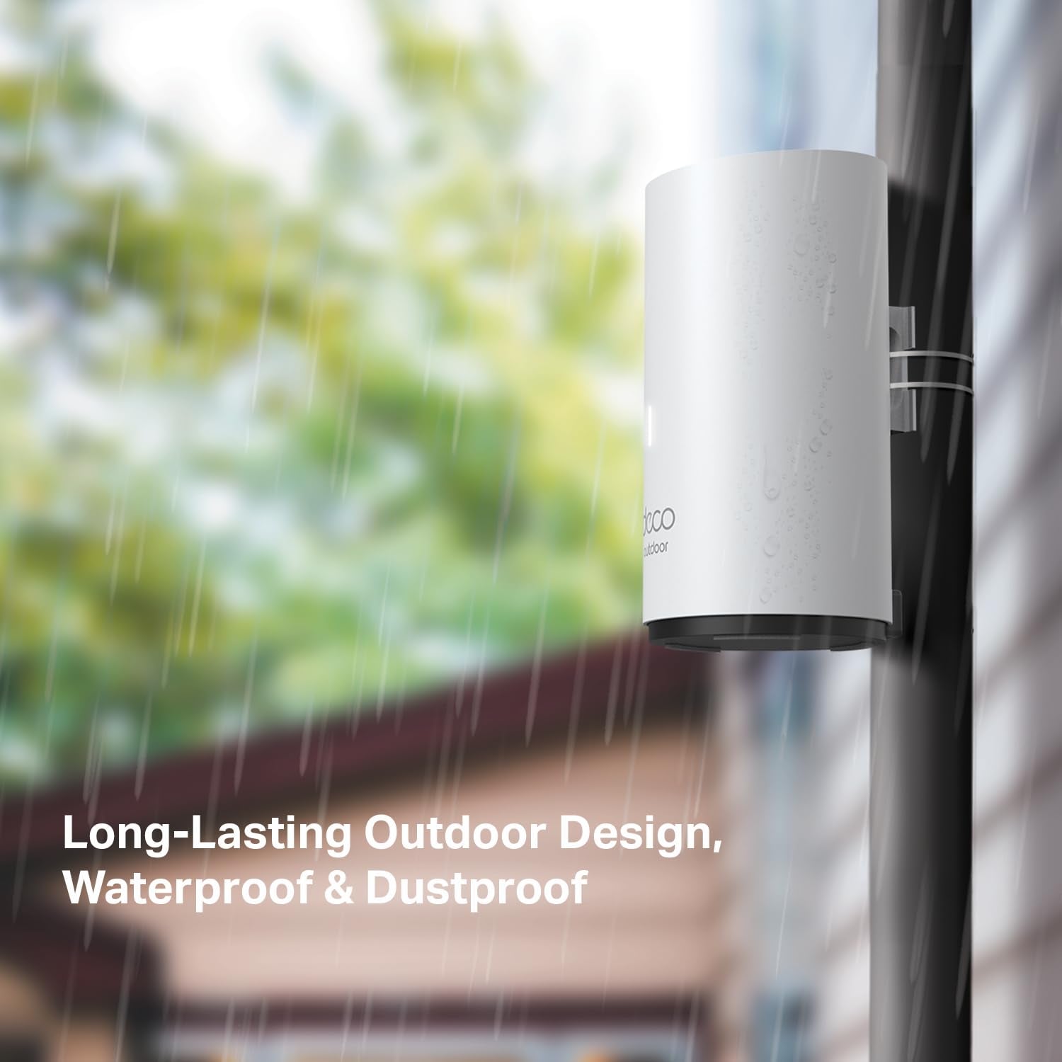 TP-Link Deco Outdoor WiFi (X50-Outdoor) – AX3000 Dual Band WiFi 6, Dual Gigabit Ports, Weatherproof, Works with Deco Mesh, Pole/Wall/Table Mount, 1-Pack