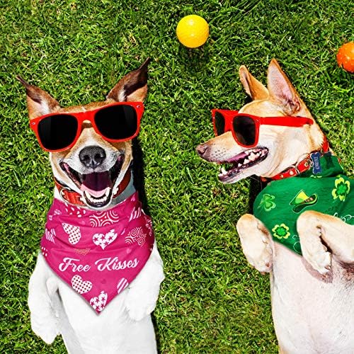 12 Pieces Holiday Dog Bandanas Halloween Dog Scarf Birthday Daily Thanksgiving Christmas Festival Costume Supply Pets Scarf Bandana for Cats Pets Costume(Small)