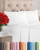 Cal King Size 4 Piece Sheet Set - Comfy Breathable & Cooling Sheets - Hotel Luxury Bed Sheets for Women & Men - Deep Pockets, Easy-Fit, Extra Soft & Wrinkle Free Sheets - White Oeko-Tex Bed Sheet Set