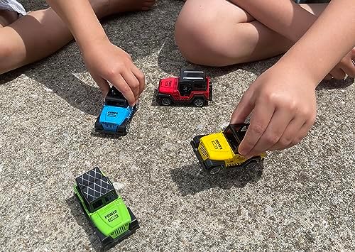 1 Set of 4pcs Mini Pull Back Off-Road Toy Cars Vehicles, Jeep-Like, Birthday Gifts, Party Favors,Christmas Stuffers for Toddlers Kids Boys Girls