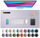 Aothia Large PU Leather Desk Pad Protector - Non-Slip Mouse Pad & Writing Mat for Office/Home, Waterproof, Easy to Clean (23.6