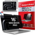 SightPro Magnetic Privacy Screen for MacBook Pro 16 Inch (2021-2026, M1, M2, M3, M4, M5, Pro, Max) Patented Removable Laptop Privacy Filter Shield and Protector