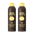 Sun Bum Original SPF 15 Sunscreen Body Spray - Broad Spectrum Moisturizing Sunscreen with Vitamin E - Hawaii 104 Act Compliant (Made without Octinoxate & Oxybenzone) - 6 oz (Pack of 2)