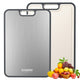 Titanium Cutting Board for Kitchen, Cutting Board Double Sided Food Grade, Pure Titanium/PP, Easy to Clean Large Size 15”×10.3”