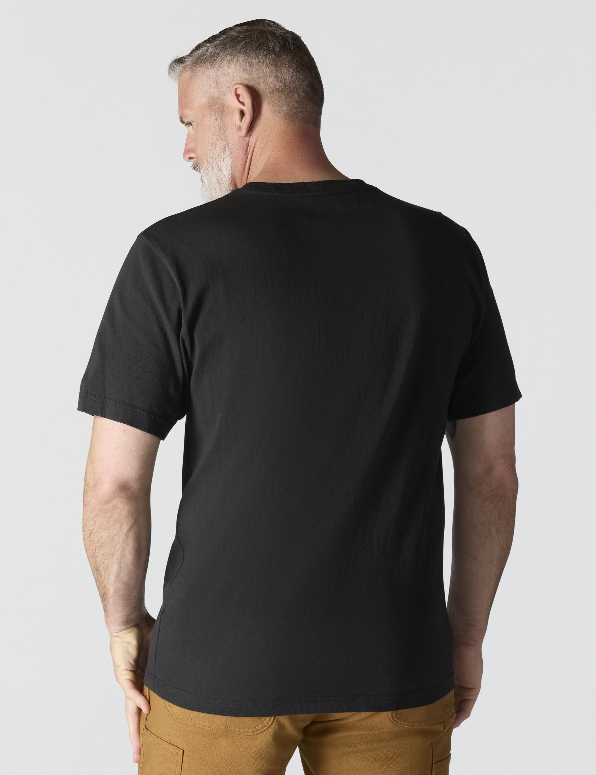 Carhartt Men's Iconic K87 Pocket T-Shirt, Black, Large