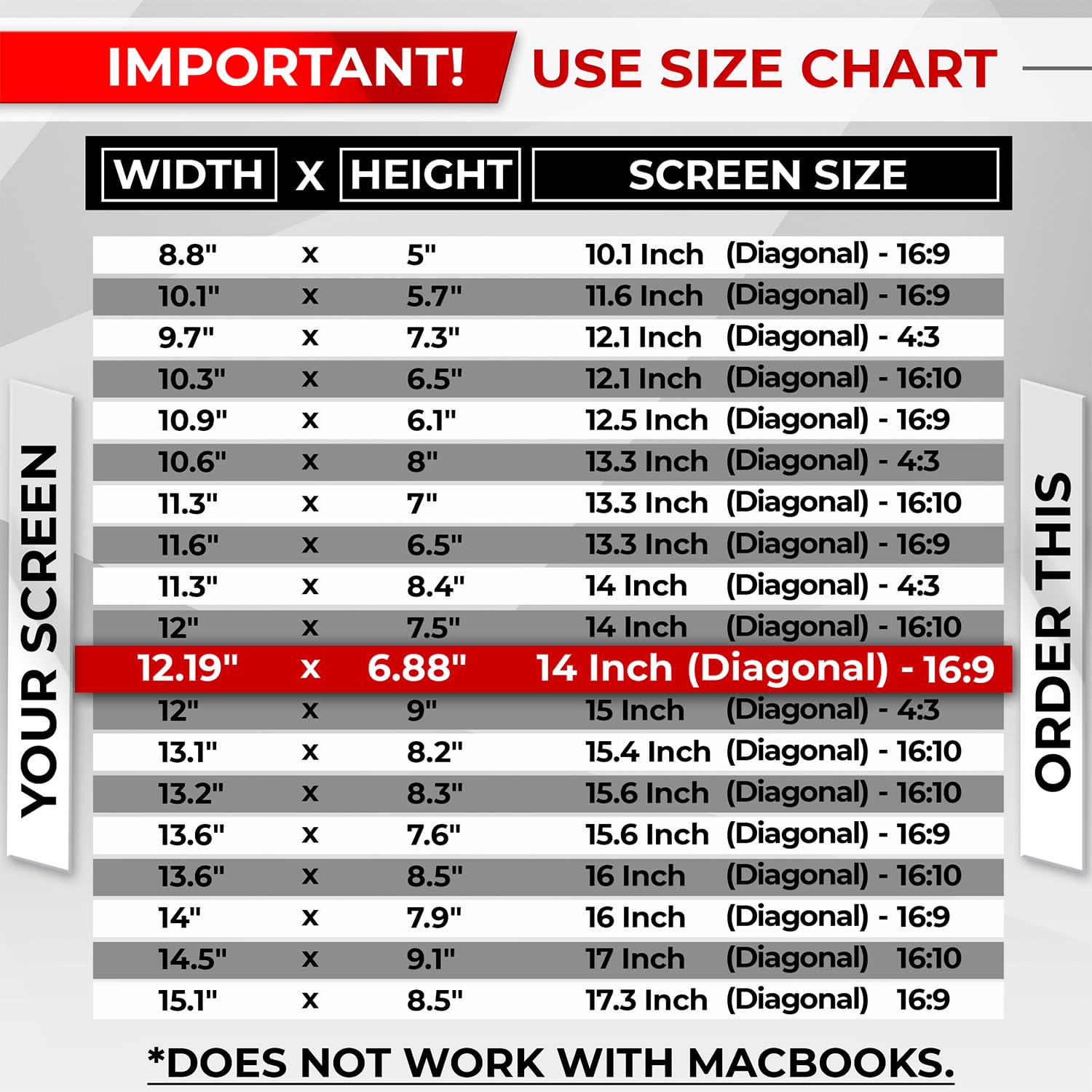 SightPro Magnetic Laptop Privacy Screen 14 Inch 16:9 - Patented Removable Laptop Privacy Filter Shield and Protector