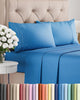 Queen Size 4 Piece Sheet Set - Comfy Breathable & Cooling Sheets - Hotel Luxury Bed Sheets for Women & Men - Deep Pockets, Easy-Fit, Soft and Wrinkle Free Sheets - Royal Blue Oeko-Tex Bed Sheet Set