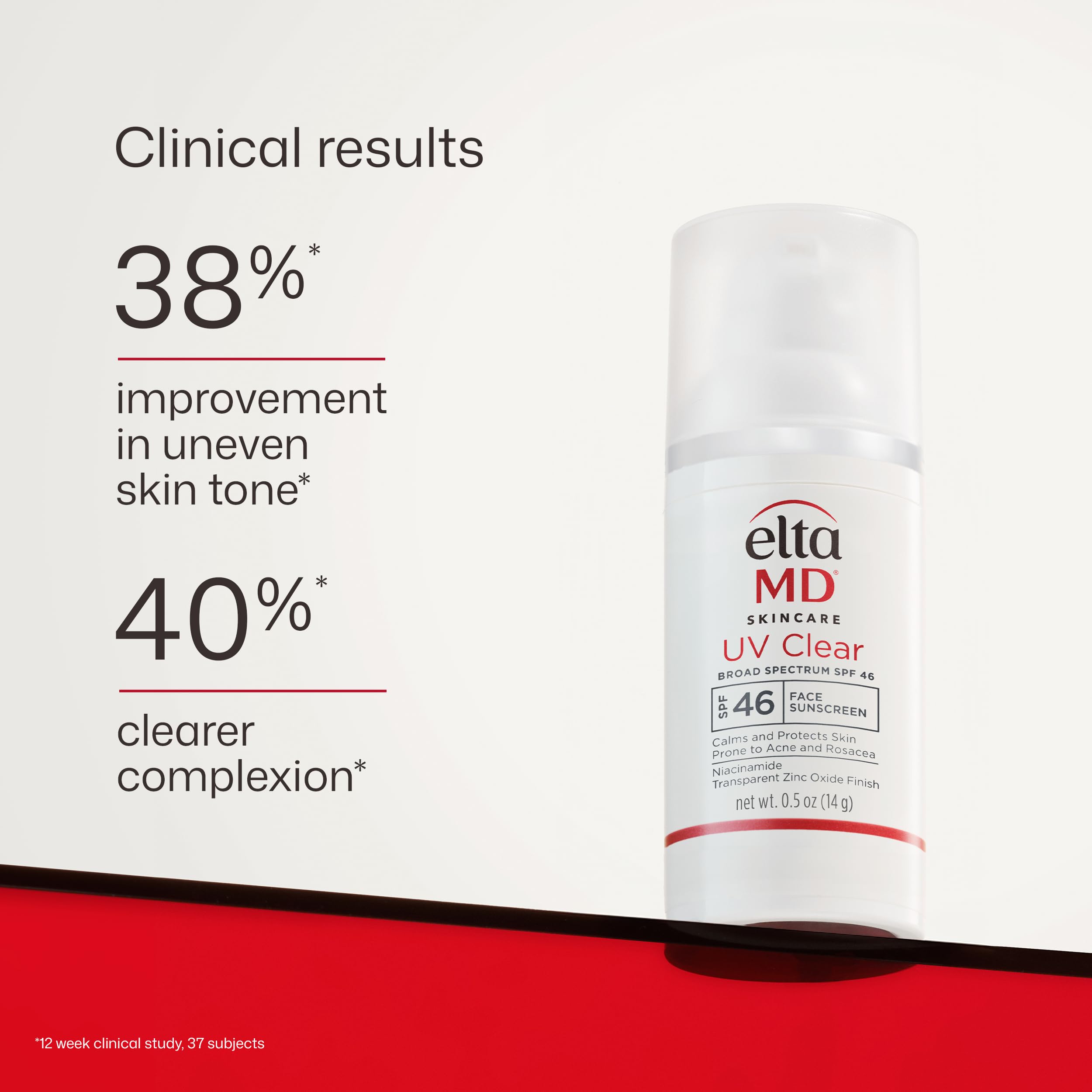 EltaMD UV Clear Face Sunscreen SPF 46, Oil Free Sunscreen with Zinc Oxide, Dermatologist Recommended, 0.5 oz