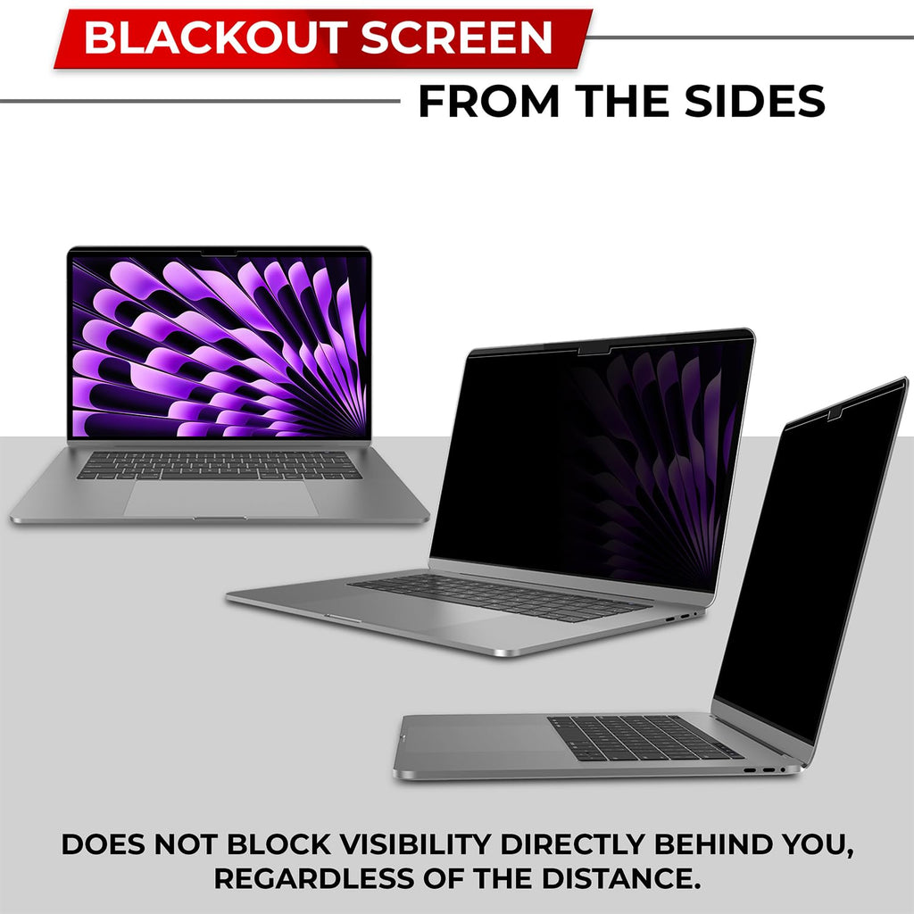 SightPro Magnetic Privacy Screen for MacBook Air 15 Inch (2023-2026, M2-M5) Patented Removable Laptop Privacy Filter Shield and Protector