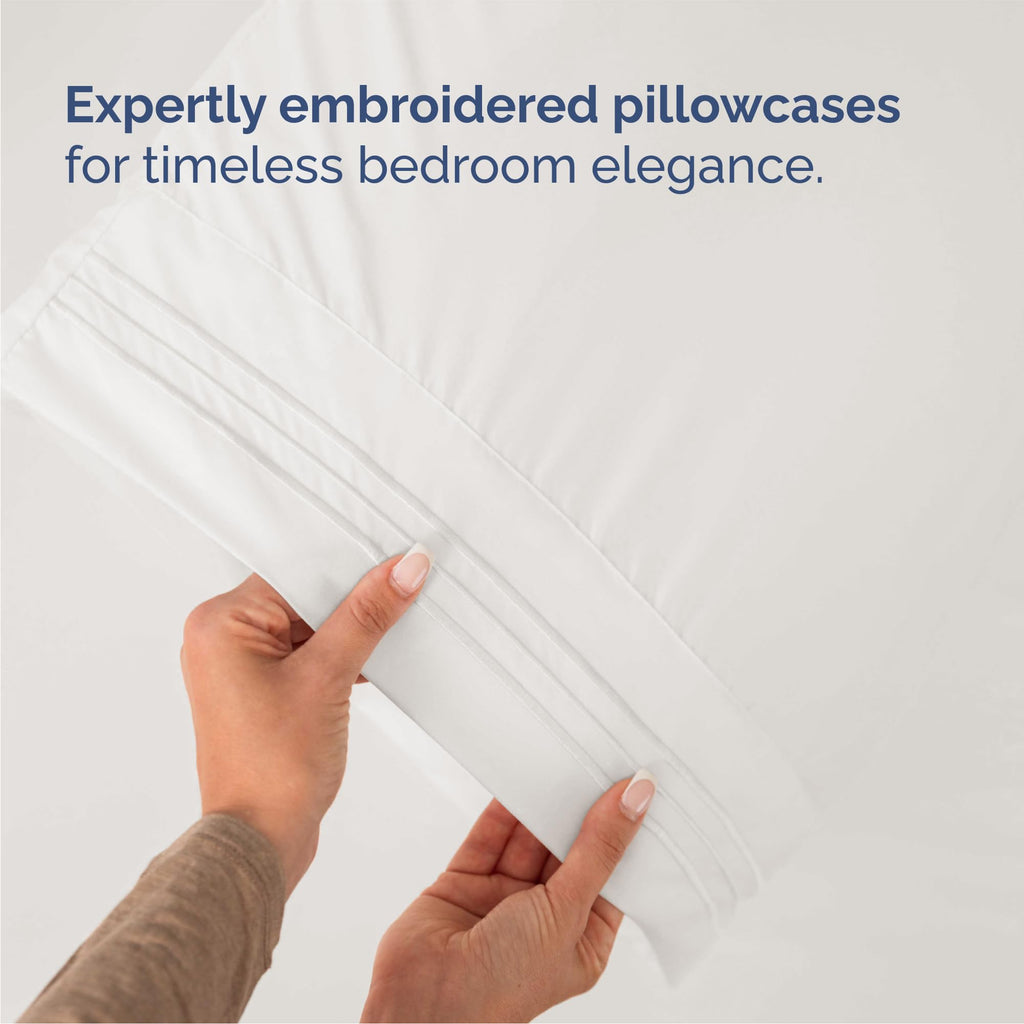 Queen Size 4 Piece Sheet Set - Comfy Breathable & Cooling Sheets - Hotel Luxury Bed Sheets for Women & Men - Deep Pockets, Easy-Fit, Extra Soft & Wrinkle Free - Antique White Oeko-Tex Bed Sheet Set