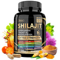 Uheco Shilajit Capsules, 19-in-1 Supplement with Sea Moss, Ashwagandha, Tongkat Ali & Fulvic Acid, Natural Mineral Wellness Supplement, Gluten Free, Non-GMO, 90 Capsules