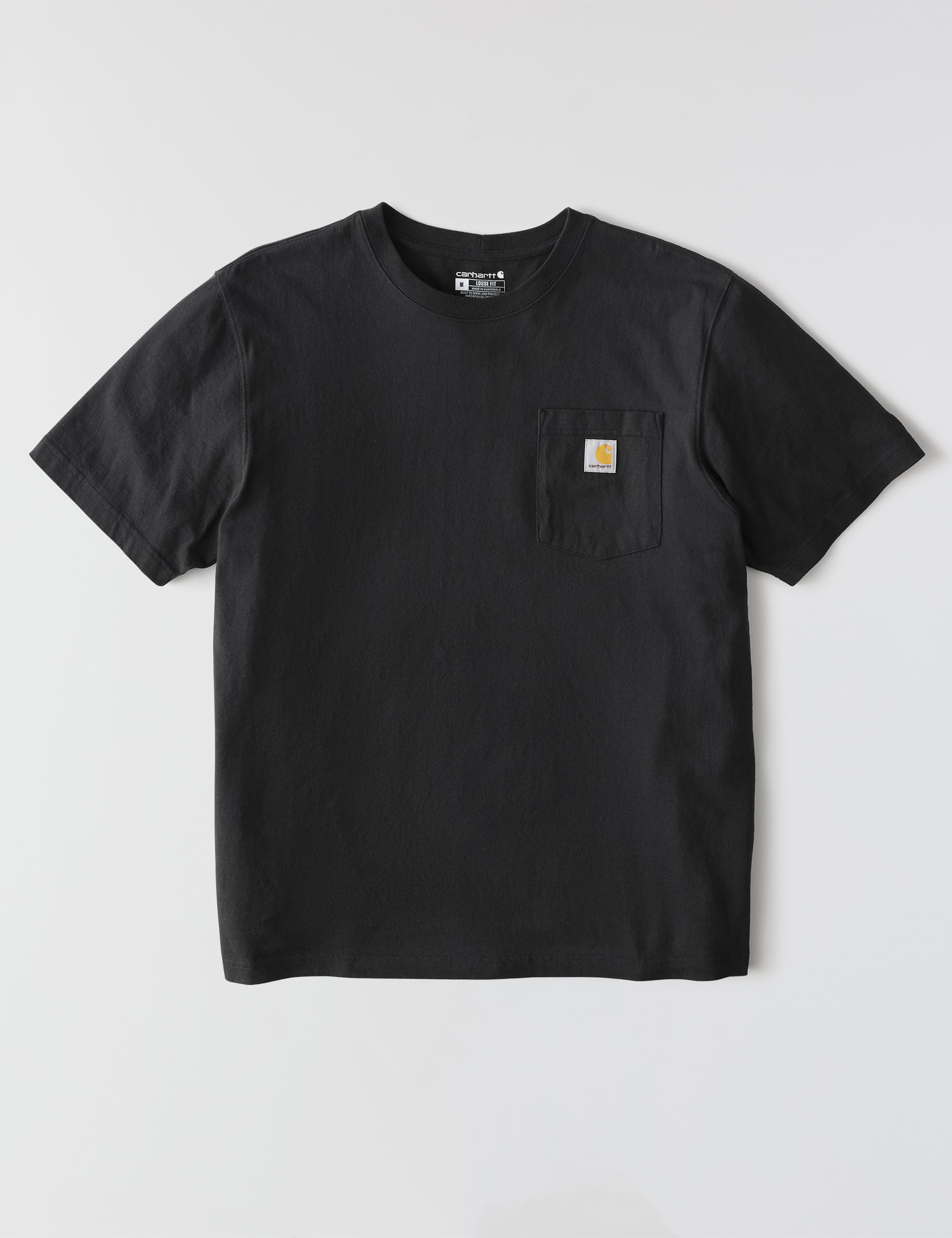 Carhartt Men's Iconic K87 Pocket T-Shirt, Black, Large