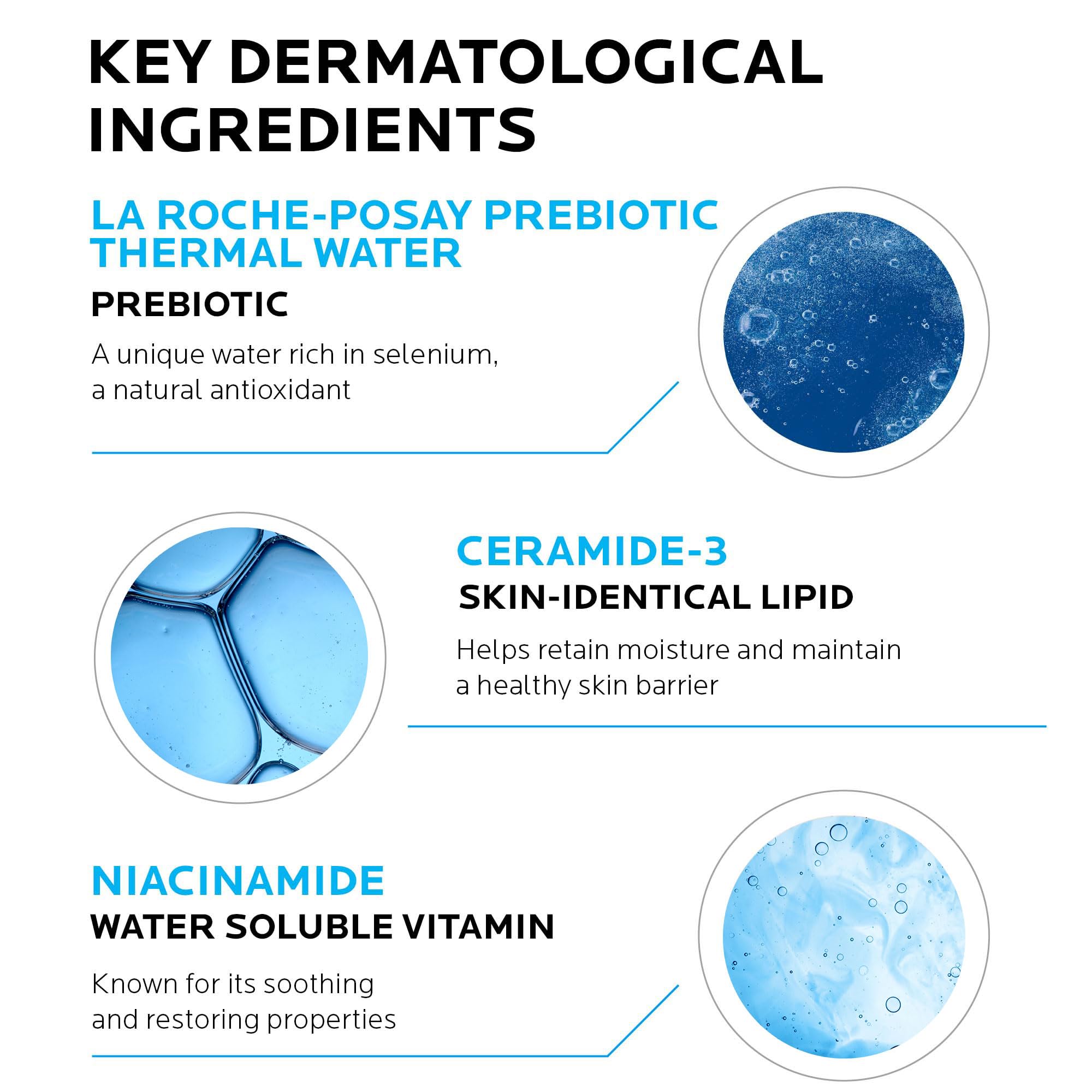 La Roche-Posay Toleraine Skin Care Set, Double Repair Face Moisturizer 100ml & Purifying Foaming Facial Cleanser 50ml, Oil Free Moisturizer & Face Wash For Oily Skin, Formulated with Niacinamide