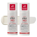 EltaMD UV Clear Face Sunscreen SPF 46, Oil Free for Face with Zinc Oxide, Dermatologist Recommended Sunscreen Lotion, For Acne-Prone Sensitive Skin, 1.7 oz Pump (Pack of 2)
