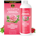 Loc Spray - Locsanity Daily Moisturizing Rosewater & Peppermint Spray for Locs, Dreadlocks - Lightweight Frizz Control Hair & Scalp Moisturizer - Natural Loc Care (32 fl oz)