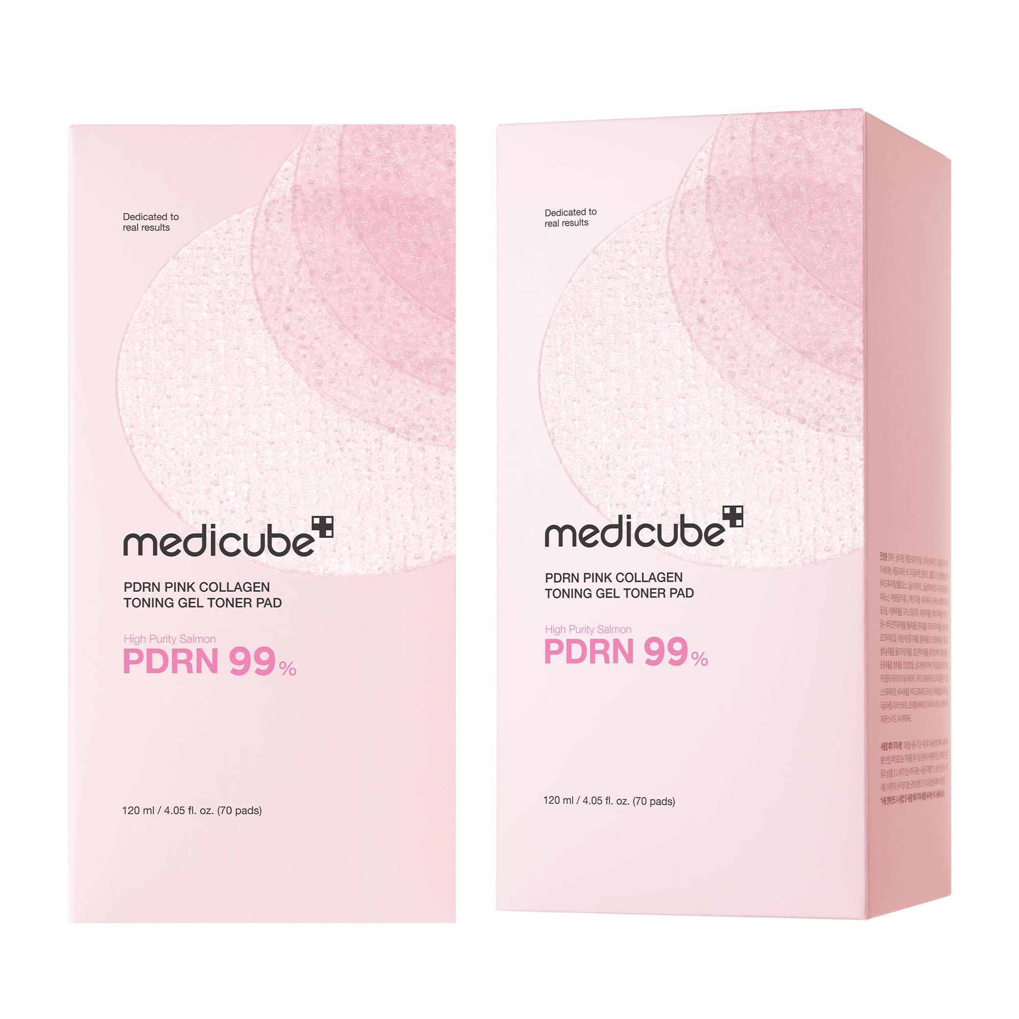 medicube Toner Pads Salmon DNA PDRN Pink Collagen Jelly Pad | Korean Gel Toner Pad | Niacinamide, Madecassoside, Retinol | Soothing, Radiance, Uneven Skin Tone | Korean Skin Care | 70 Pads (1 Pack)