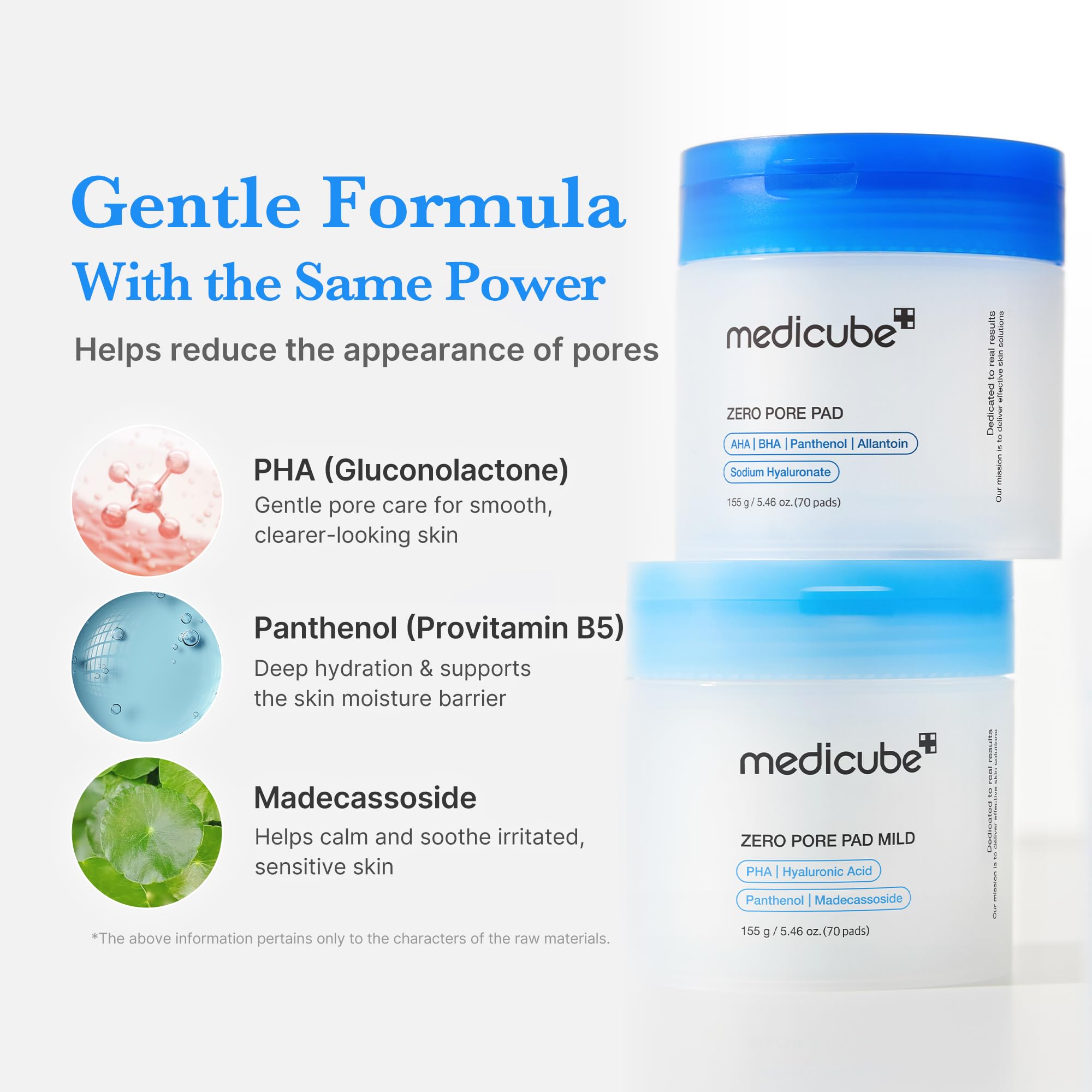medicube Toner Pads Zero Pore Pad Mild 2.0 | Gentle Calming Toner Pad for Exfoliation, Minimizing Pores & Blackhead Removal with PHA | Ideal for All Skin Types | Korean Skin Care, 70 Pads (1 Pack)