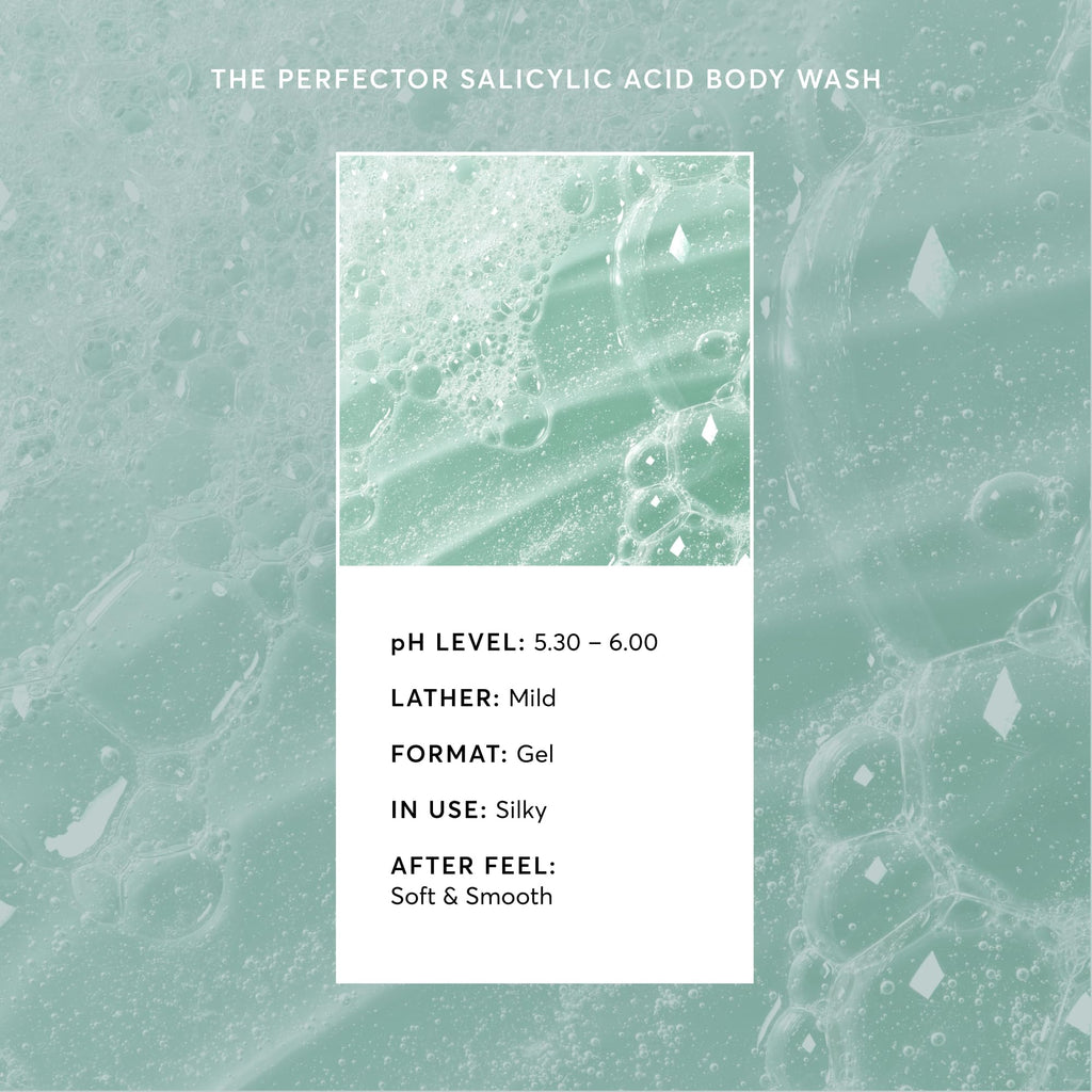 Naturium The Perfector Salicylic Acid Body Wash, Gentle & Smoothing Cleanser, 16.9 oz