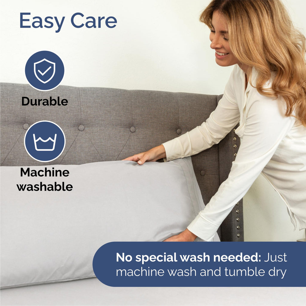 Queen Size 4 Piece Sheet Set - Comfy Breathable & Cooling Sheets - Hotel Luxury Bed Sheets for Women & Men - Deep Pockets, Easy-Fit, Soft and Wrinkle Free Sheets - French Grey Oeko-Tex Bed Sheet Set