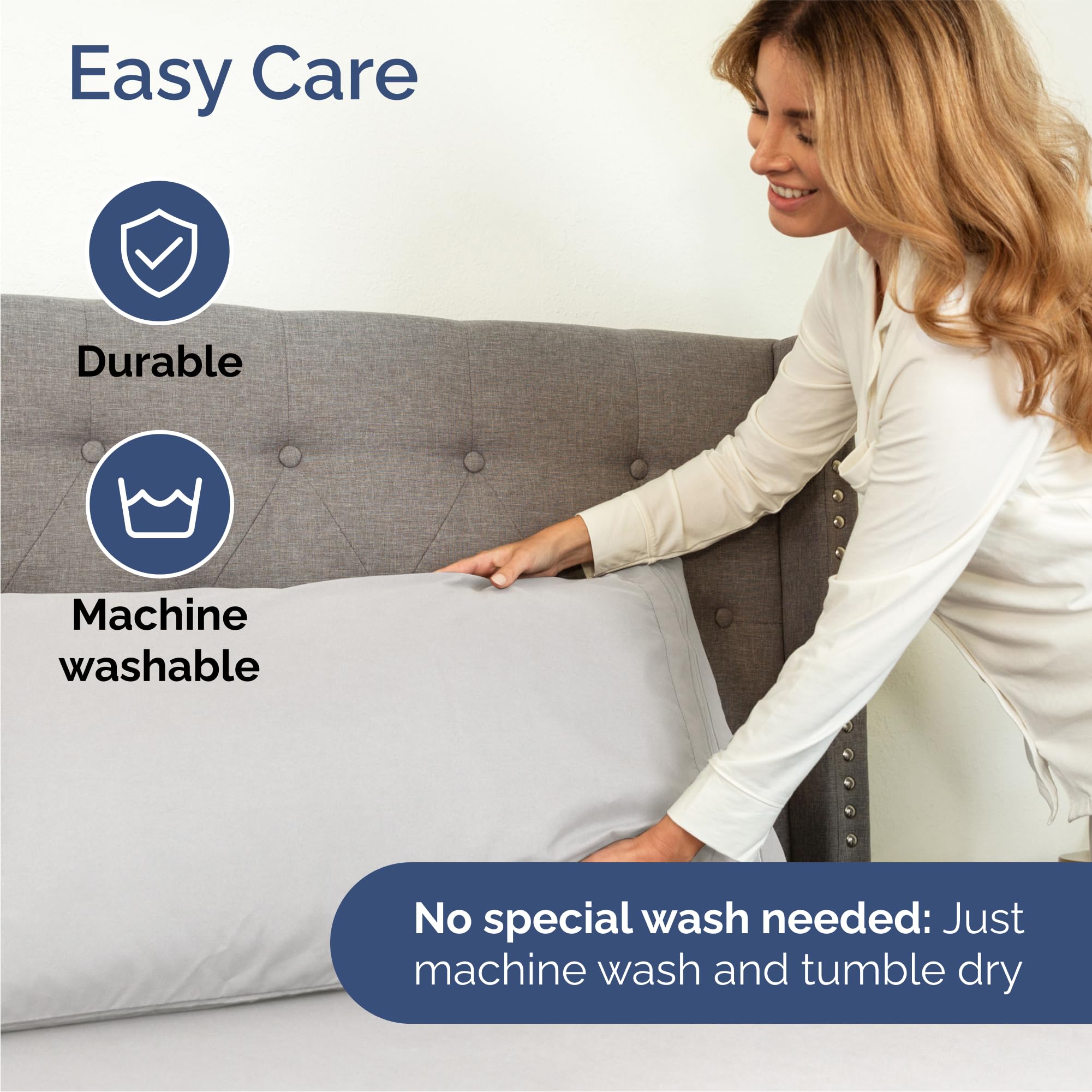 King Size 4 Piece Sheet Set - Comfy Breathable & Cooling Sheets - Hotel Luxury Bed Sheets for Women & Men - Deep Pockets, Easy-Fit, Soft and Wrinkle Free Sheets - French Grey Oeko-Tex Bed Sheet Set